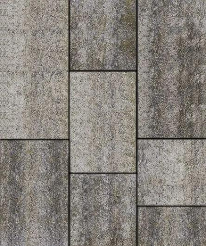 Тротуарная плитка ТРИО, Искусственный камень, Габбро, высота 60 мм (600*300; 300*300; 450*300)