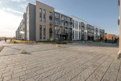 Тротуарная плитка Литос, Гладкий, Серый, высота 60 мм (500*300; 450*300; 300*200; 300*300; 400*300; 300*250)