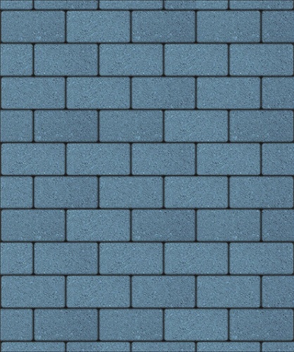 Тротуарная плитка ЛА-ЛИНИЯ, Стандарт, Синий, 100*200, высота 80