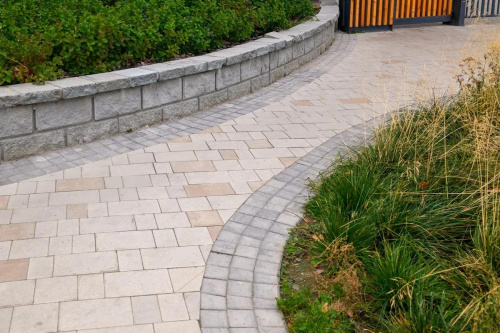 Тротуарная плитка Квадрат, Искусственный камень, Шунгит, высота 60 мм (100*100)