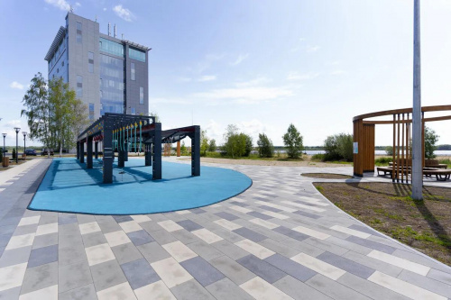 Тротуарная плитка Паркет, Гладкий, Белый, высота 80 мм (600*200)