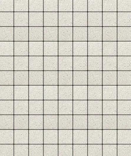 Тротуарная плитка Квадрат, Гладкий, Белый, высота 60 мм (100*100)