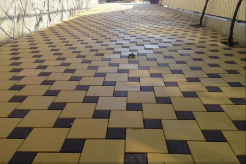 Тротуарная плитка Квадрат, Гладкий, Черный, высота 60 мм (100*100)