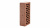 Кирпич коричневый пустотелый одинарный с накатомпо цене 38.90 руб./шт
