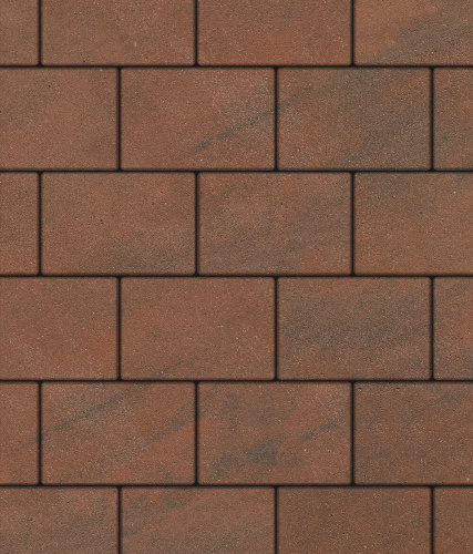 Тротуарная плитка ЛА-ЛИНИЯ, Листопад, Клинкер, 300*200, высота 80