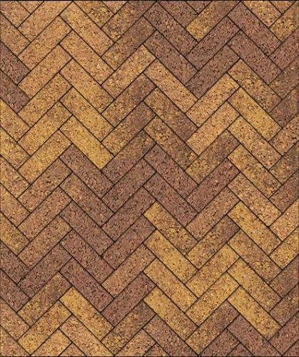 Тротуарная плитка Паркет, Гладкий, Осень, высота 60 мм (180*60)