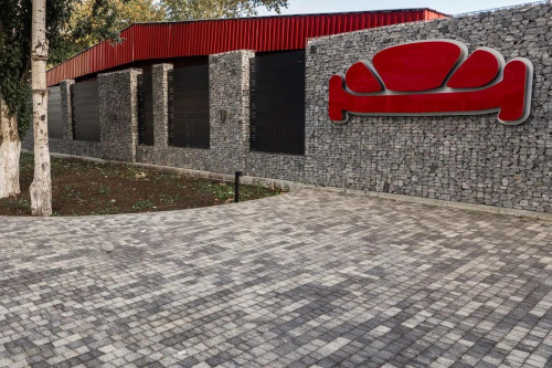 Тротуарная плитка Абрис, Гранит, Антрацит, высота 60 мм (73*91; 83*91; 93*91; 103*91; 113*91)