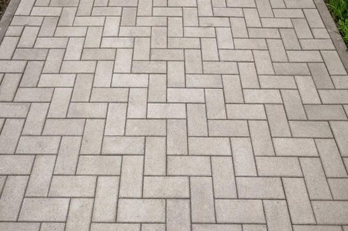 Тротуарная плитка Прямоугольник, Гладкий, Белый, высота 60 мм (100*200)