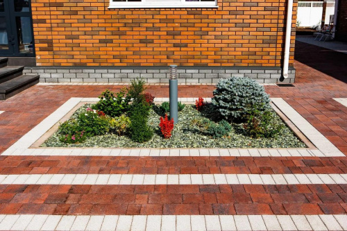 Тротуарная плитка Прямоугольник, Мрамор, Белый, высота 60 мм (100*200)