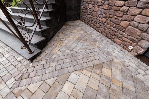 Тротуарная плитка Классико, Гранит, Хаски, высота 40 мм (115*172; 115*115)