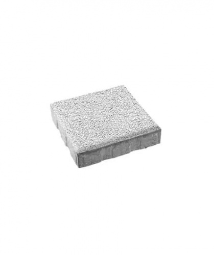 Тротуарная плитка Квадрат, Гладкий, Белый, высота 60 мм (400*400)