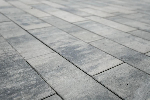 Тротуарная плитка Регата, Гладкий, Антрацит, высота 60 мм (280*120; 360*120; 480*120; 480*160; 640*160)