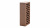 Кирпич темно-коричневый пустотелый одинарный гладкийпо цене 46.90 руб./шт