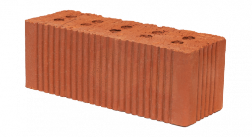 Кирпич красный с накатом полуторный евро полнотелый м-125;м-150 (с технологическими пустотами по госту), 13% чск по цене /шт