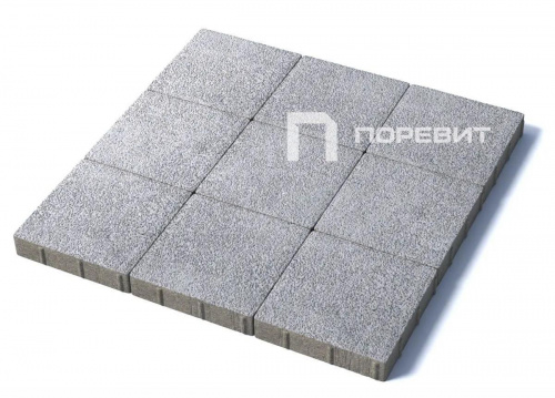 Тротуарная плитка Квадрат, Гранит, Белый, высота 60 мм (300*300)