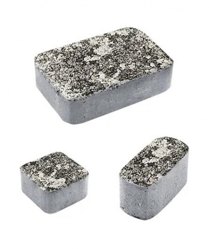 Тротуарная плитка Классико, Гладкий, Антрацит, высота 60 мм (115*172; 115*115; 57*115)