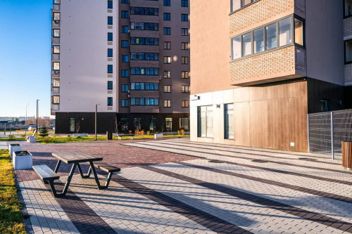 Тротуарная плитка Квадрат, Гладкий, Черный, высота 60 мм (100*100)