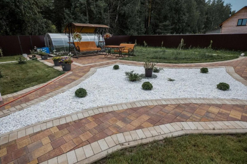 Тротуарная плитка Старый город, Гранит, Осень, высота 40 мм (160*160; 260*160; 160*100)