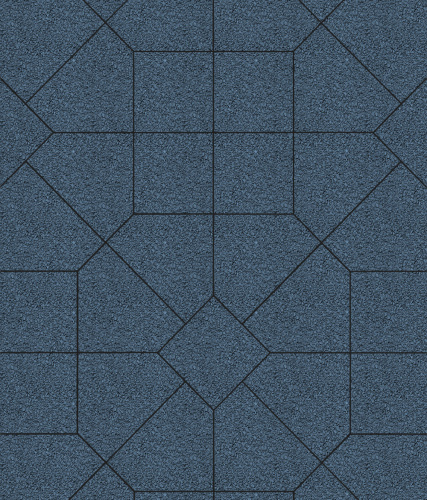 Тротуарная плитка ЛА-ЛИНИЯ, Гранит, Синий, 200*280*100, высота 60