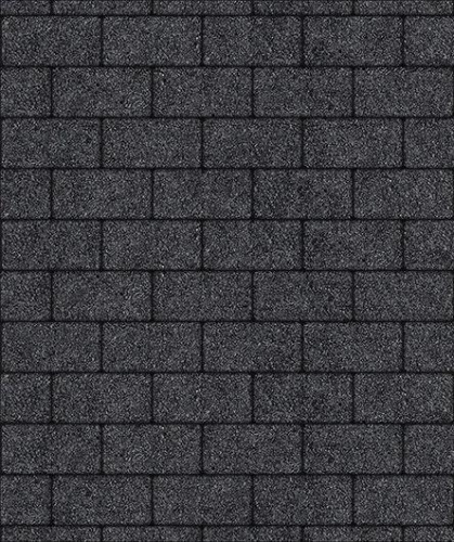 Тротуарная плитка Прямоугольник, Мрамор, Черный, высота 60 мм (100*200)