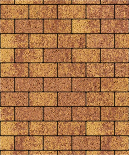 Тротуарная плитка ЛА-ЛИНИЯ, Листопад, Каир, 100х200, высота 40