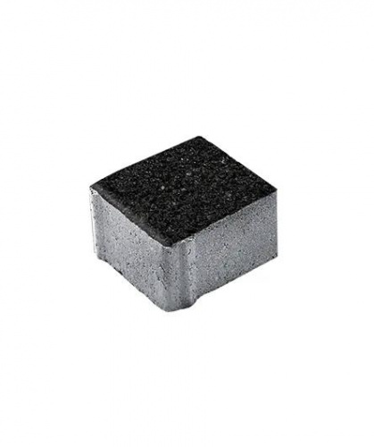 Тротуарная плитка Квадрат, Мрамор, Черный, высота 60 мм (100*100)