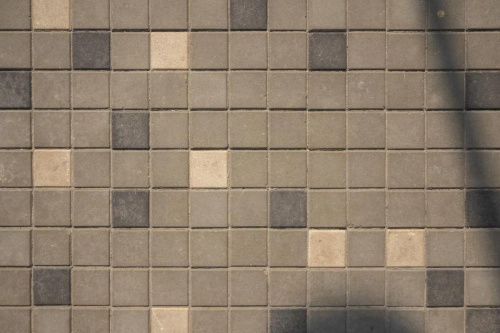 Тротуарная плитка Квадрат, Гладкий, Серый, высота 60 мм (100*100)