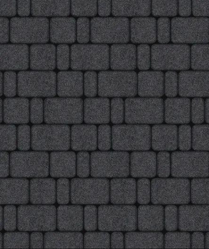 Тротуарная плитка Классико, Мрамор, Черный, высота 60 мм (115*172; 115*115; 57*115)