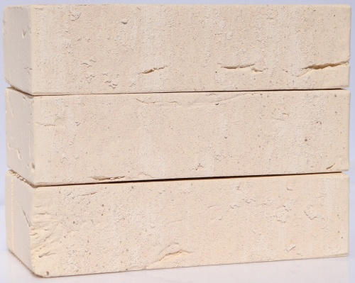 Кирпич санторини белый ручная формовка одинарный полнотелыйпо цене 254.72 руб./шт