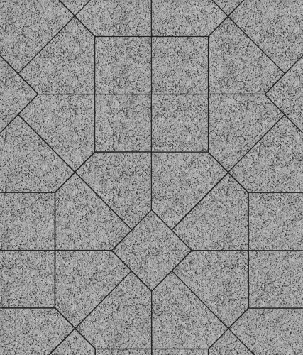 Тротуарная плитка ЛА-ЛИНИЯ, Стоунмикс, Серый с черным, 200*280*100, высота 60