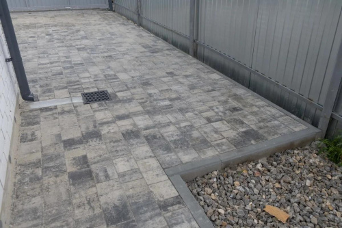 Тротуарная плитка Старый город, Гладкий, Антрацит, высота 60 мм (160*160; 260*160; 160*100)