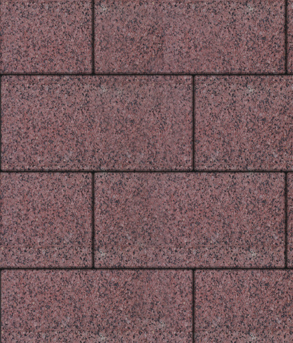 Тротуарная плитка ЛА-ЛИНИЯ, Гранит, Красный с черным, 600*300, высота 60