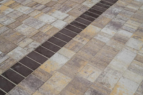 Тротуарная плитка Прямоугольник, Гранит, Коричневый, высота 60 мм (100*200)