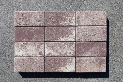 Тротуарная плитка Прямоугольник, Гранит, Хаски, высота 40 мм (100*200)