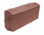 Кирпич красный лосось рустированный (угловой) одинарный полнотелый