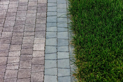 Тротуарная плитка Абрис, Гладкий, Серый, высота 60 мм (73*91; 83*91; 93*91; 103*91; 113*91)