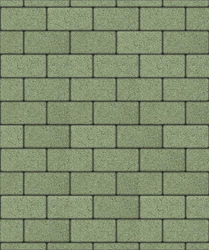 Тротуарная плитка ЛА-ЛИНИЯ, Гранит, Зеленый, 100*200, высота 60