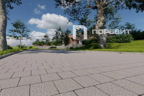 Тротуарная плитка Квадрат, Гранит, Серый, высота 60 мм (500*500)