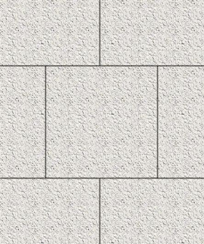 Тротуарная плитка Квадрат, Мрамор, Белый, высота 60 мм (500*500)