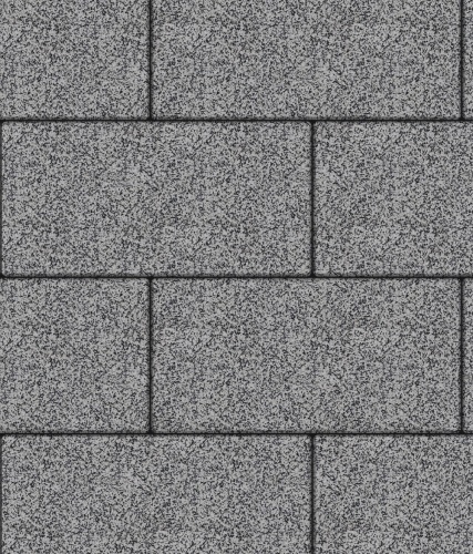 Тротуарная плитка ЛА-ЛИНИЯ, Гранит, Серый с черным, 600*300, высота 80