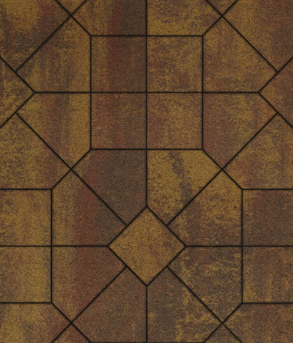 Тротуарная плитка ЛА-ЛИНИЯ, Листопад, Осень, 200х280х100, высота 60