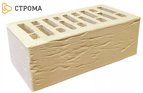Кирпич слоновая кость рустик пустотелый полуторныйпо цене 48.95 руб./шт