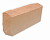 Кирпич бежевый рустированный (угловой) одинарный полнотелый