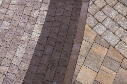 Тротуарная плитка Абрис, Гранит, Коричневый, высота 60 мм (73*91; 83*91; 93*91; 103*91; 113*91)