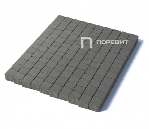 Тротуарная плитка Абрис, Гладкий, Серый, высота 60 мм (73*91; 83*91; 93*91; 103*91; 113*91)