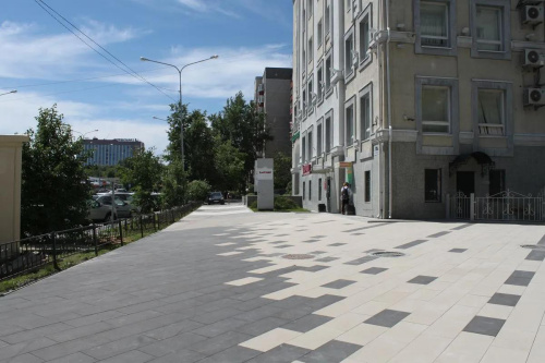 Тротуарная плитка Прямоугольник, Гладкий, Серый, высота 80 мм (600*300)