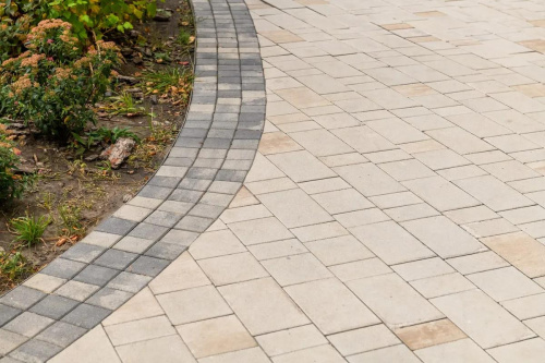 Тротуарная плитка Квадрат, Искусственный камень, Шунгит, высота 60 мм (100*100)