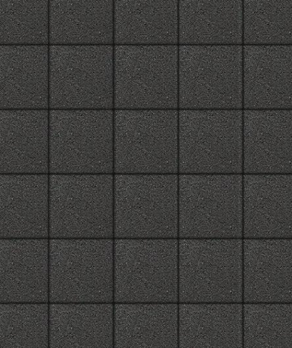 Тротуарная плитка Квадрат, Гранит, Черный, высота 60 мм (200*200)