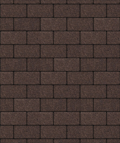 Тротуарная плитка ЛА-ЛИНИЯ, Стандарт, Коричневый, 100*200, высота 80