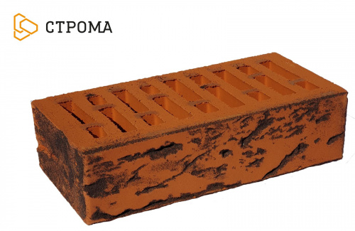 Кирпич лава кора дуба+инкрустация пустотелый одинарныйпо цене 44.62 руб./шт